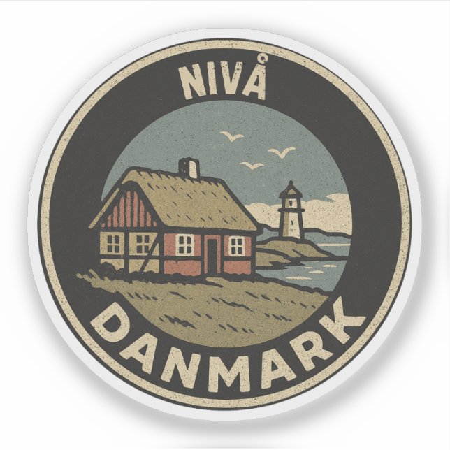 Adesivo Nivå, Dinamarca Danmark  (Frente)