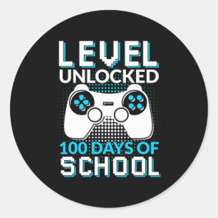 Adesivo Nível 100 Dias De Equipe De Nerdy De Jogadores Des