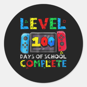 Adesivo Nível 100 Dias De Escola Completo Feliz 100 Dias