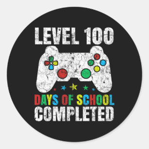 Adesivo Nível 100 Dias De Gamam De Vídeo Gamers Concluído