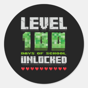 Adesivo Nível 100 Dias De Pixel 100 De Jogos Desbloqueados