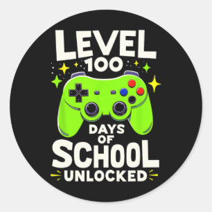 Adesivo Nível 100 Dias De Realização Escolar Tee 1