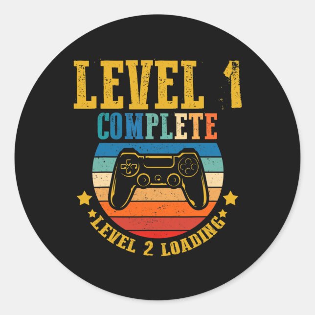 Adesivo Nível 1 de Aniversário do Jogador Completado Carre (Frente)