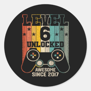 Adesivo Nível 6 Desbloqueado Incrível 2017 Jogo 6 B