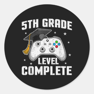 Adesivo Nível de 5 Nível de Vídeo Concluído Jogo 5º Grau G