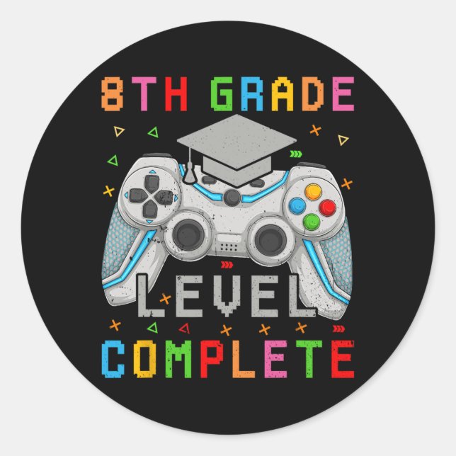 Adesivo Nível De Grau Completa Cl Do Jogador De Graduação  (Frente)