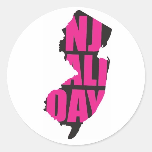 Adesivo njalldaypinkblack (Frente)