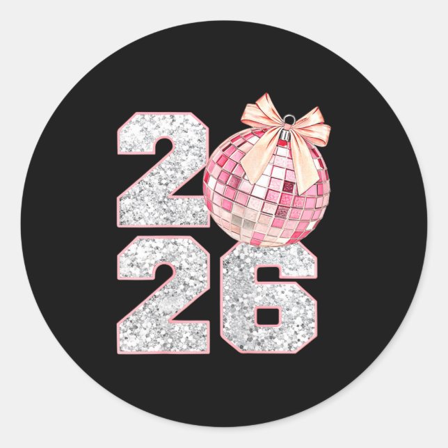Adesivo Nk Coquette 2026 New Year Shirt _ Aesthetic Holida (Frente)