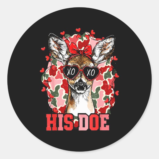 Adesivo Nk His Doe Camo Deer Hunting Camouflage Matching C (Frente)