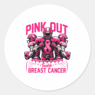 Adesivo Nk Out Tackear a Consciência do Cancer da Mama Foo