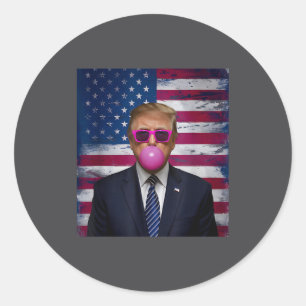 Adesivo Nk Sungles Trump Chiclete 2024 Bandeira EUA Vintag