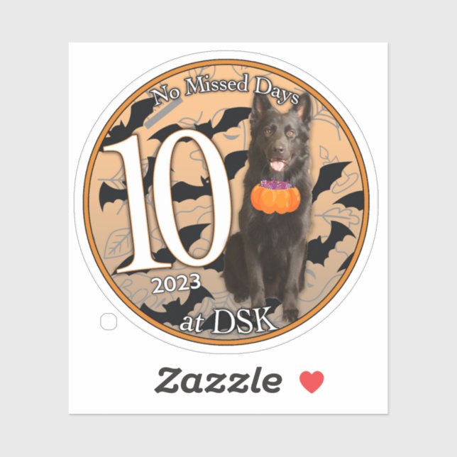 Adesivo NMD em DSK - Crachá de outubro de 2023 (Folha)