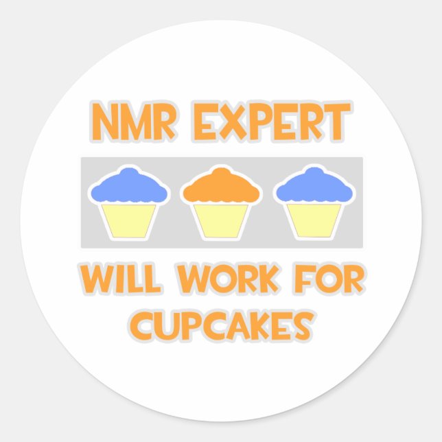 Adesivo NMR Expert.. Trabalhará Para Cupcakes (Frente)