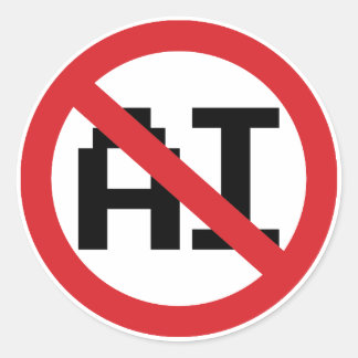 Adesivo No AI Artificial Intelligence - Resist AI