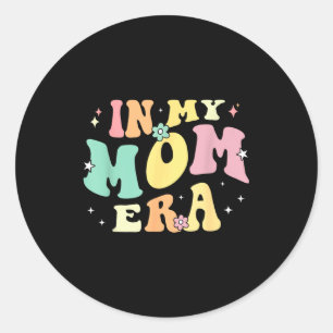 Adesivo No amor da era da mamãe groovy retrô dia das mães