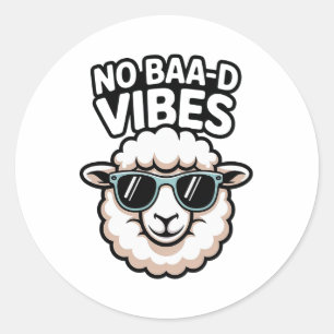 Adesivo No Baa-d Vibes Sheep