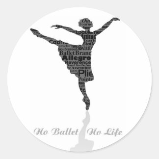 Adesivo No Ballet No Life