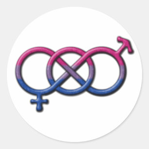 Adesivo Nó bissexual do género do orgulho