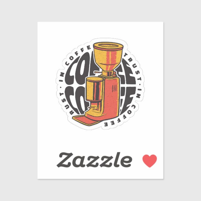 Adesivo No Café confiamos (Folha)