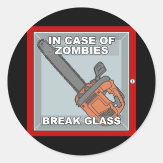 Adesivo No caso de zombies