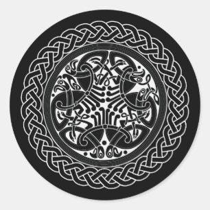 Adesivo Nó Celta Anel Com Aves