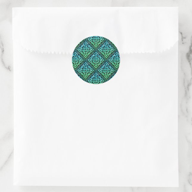 Adesivo Nó Celta - Azul Diamante Clássico Verde Sti (Bolsa)