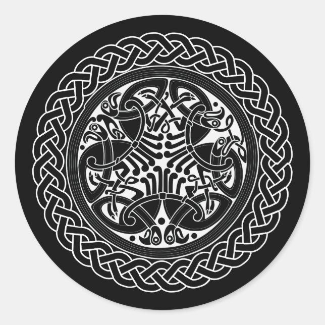 Adesivo Nó Celta Com Aves (Frente)