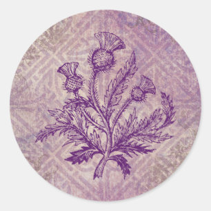 Adesivo Nó celta roxo do cardo escocês
