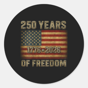 Adesivo No Ck Bandeira 250 Anos De Liberdade 1776-2026 250