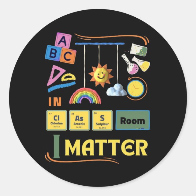 Adesivo No Clroom I Teacher Sticker (Frente)