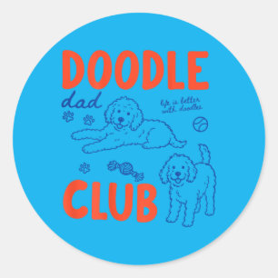 Adesivo No Clube do Papai Doodle Golden Doodle