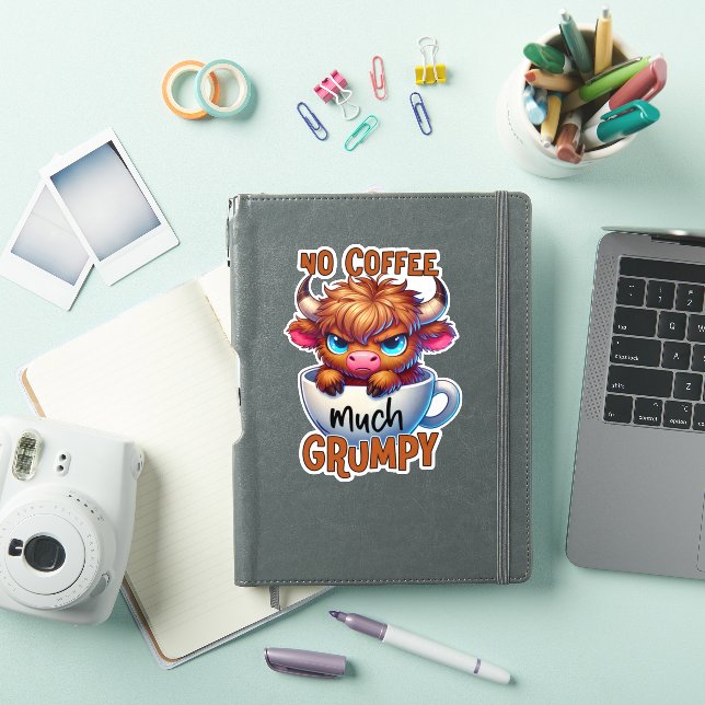 Adesivo No Coffee Much Grumpy  (Capa para iPad)