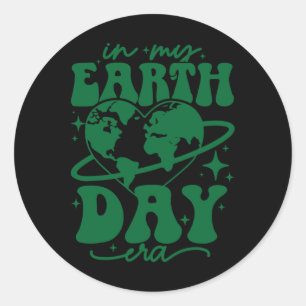 Adesivo No Dia da Terra, Groovet Planet Heart Earth