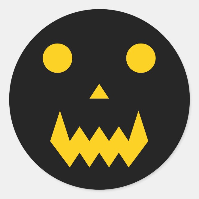 Adesivo No Dia das Bruxas Brilhante (Frente)