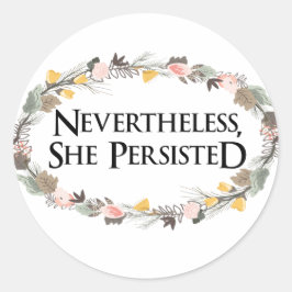 Adesivo no entanto ela persistiu