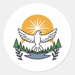 Adesivo No espírito de Deus que levanta - fé e liberdade