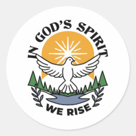 Adesivo No espírito de Deus que levanta - fé e liberdade