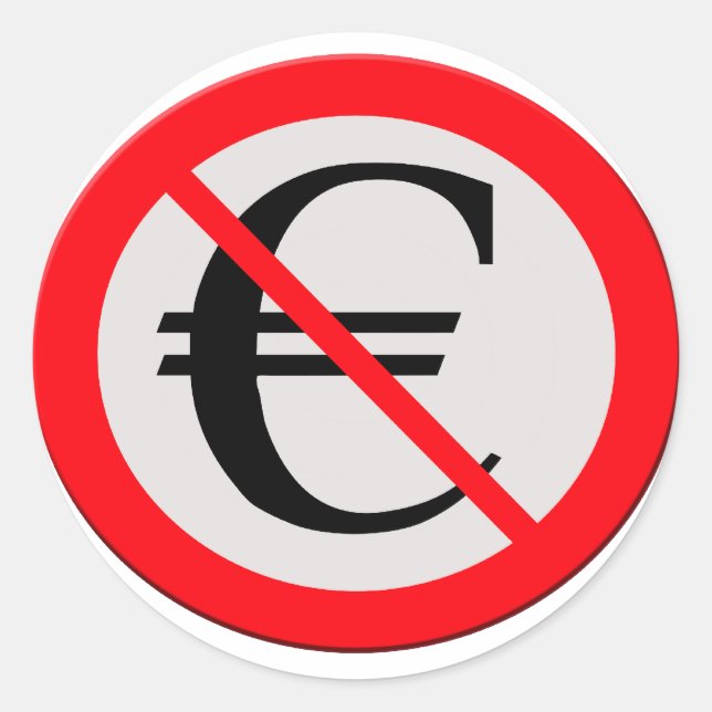 Adesivo No Euro (Frente)