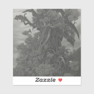 Adesivo No extremo do jardim longo e selvagem