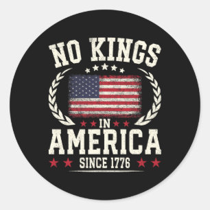 Adesivo No Kings In America 1776 Save Democracy Estados Un