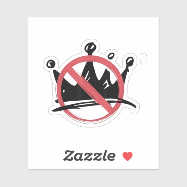 Adesivo No Kings In America 2025 4 de julho (Folha)