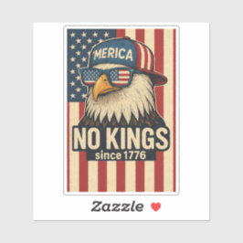 Adesivo No Kings in America , Memorial Day , 4 de julho