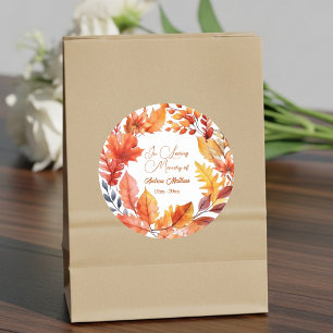 Adesivo No Loving Memory Funeral Fall Floral