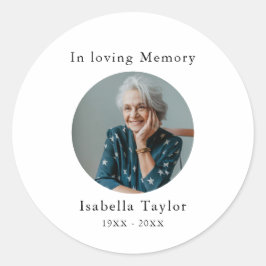 Adesivo No Loving Memory Funeral Memorial Foto