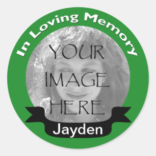 Adesivo No Loving Memory Photo Green Stickers
