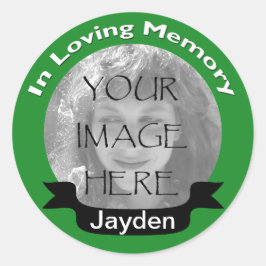 Adesivo No Loving Memory Photo Green Stickers