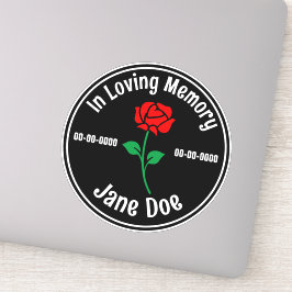 Adesivo No Loving Memory Rosa Dark