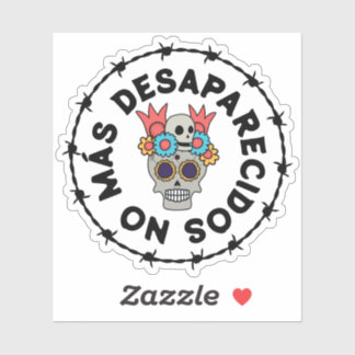 Adesivo No Más Desaparecidos (skull)