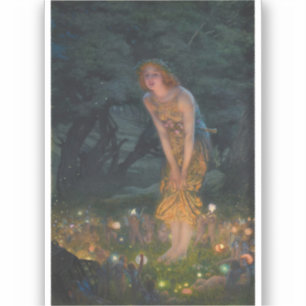 Adesivo No meio do verão Edward Robert Hughes fê fantasia