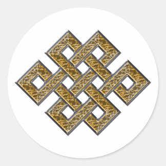 Adesivo Nó Místico - Prata e Dourado 2